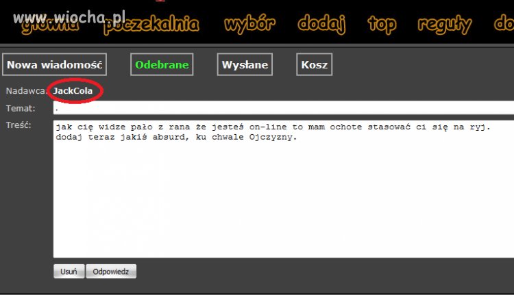 Nie ma to jak wiadomość od Boga wiochy z rana