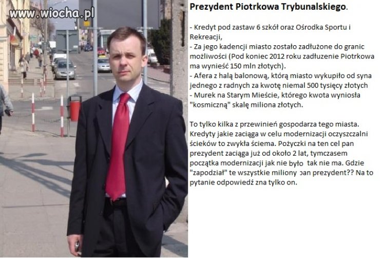Prezydent Piotrkowa oszukuje swoich wyborców...
