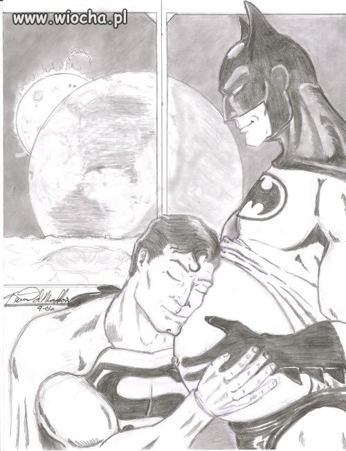 Batman w ciąży z supermenem...