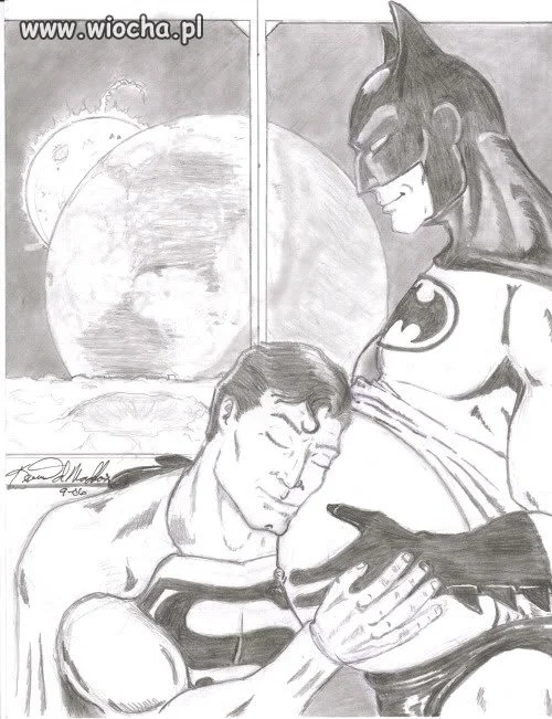 Batman w ciąży z supermenem...