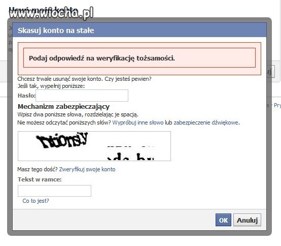 Kasacja Facebooka