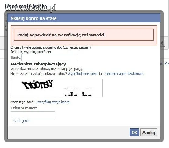 Kasacja Facebooka