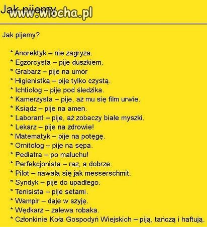 Picie w stylu Made in POLAND 