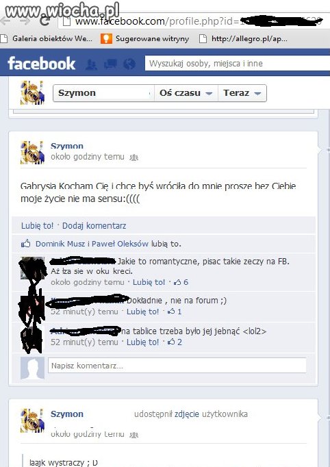 Takie tam wyznanie na FB
