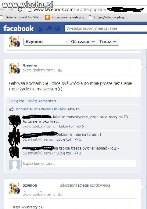 Takie tam wyznanie na FB