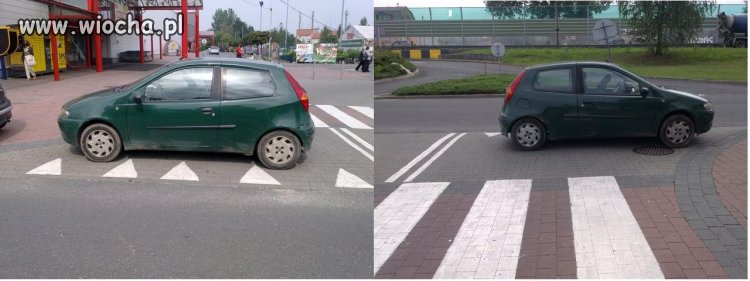 Parkowanie pod jednym z hipermarketów