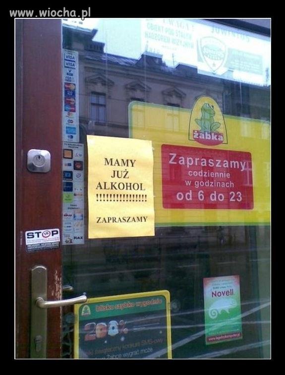 Mamy już alkohol
