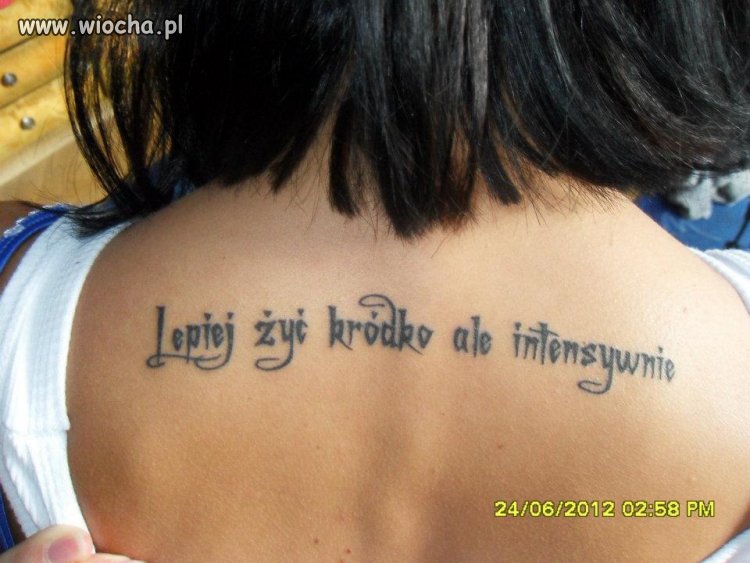 Za króTkie to życie