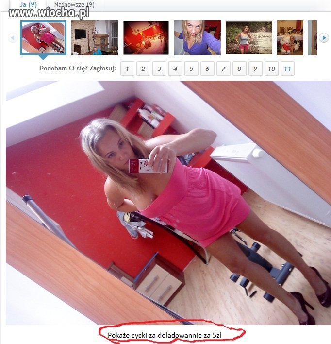 Różowa blondynka