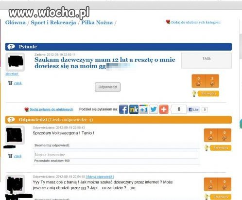 Chłopak szukający dziewczyny w necie kat. piłka nożna. 