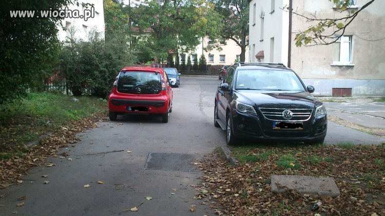 Pani z citroena mistrzynią parkowania...