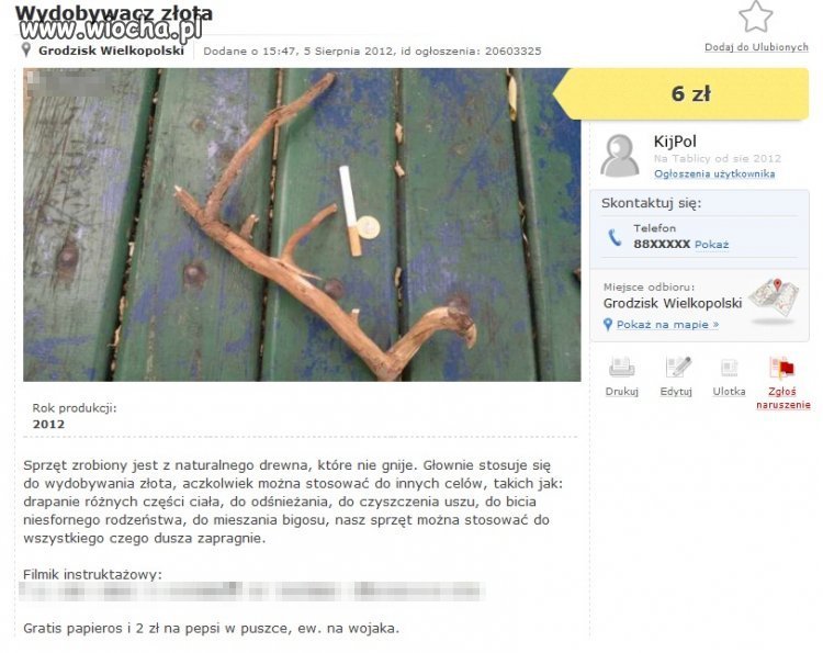 Wydobywacz złota...
