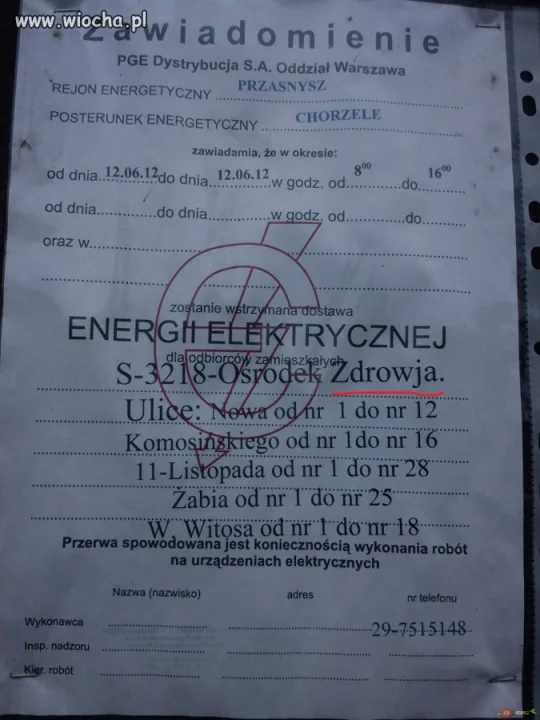 Zawiadomienie,.