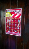 Plakat w Polskim kościele
