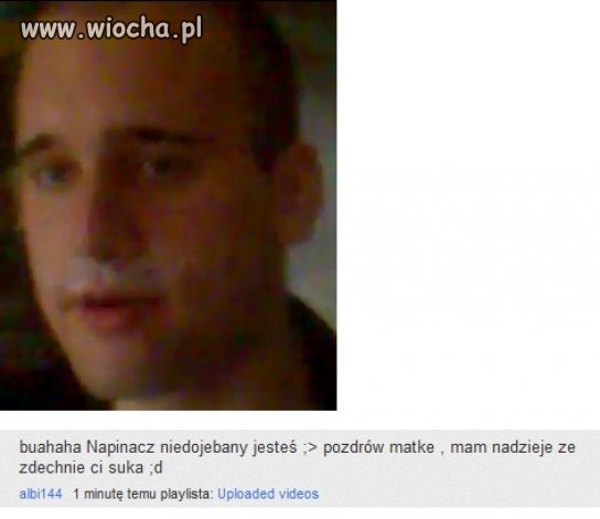 Niech wszyscy zobaczą jak wygląda pysk autora
