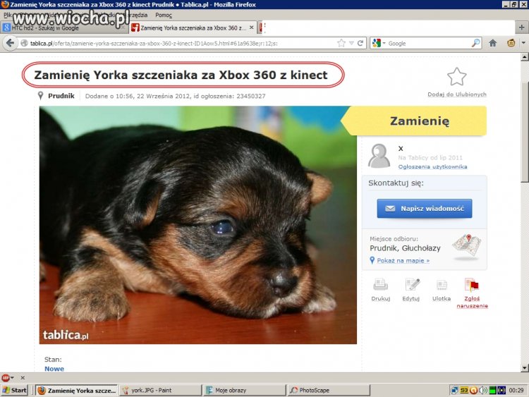 Zamienię Yorka...