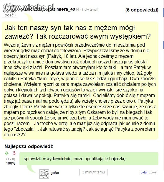 Z jednego z forum