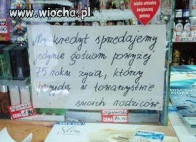 W kulturalny sposób dali klientom do zrozumienia