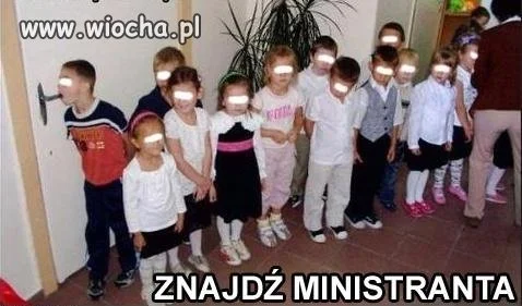 Znajdź ministranta.