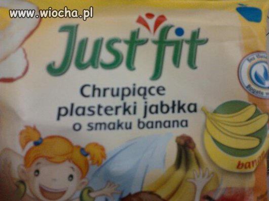Plasterki jabłka o smaku banana 