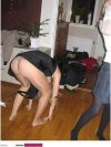 Tyłek w rajstopach.