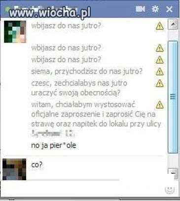 Facebookowe zaproszenie