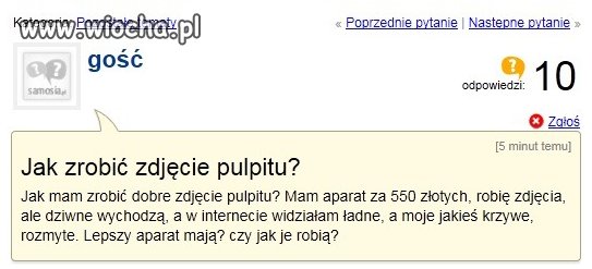 Genialne pytanie...