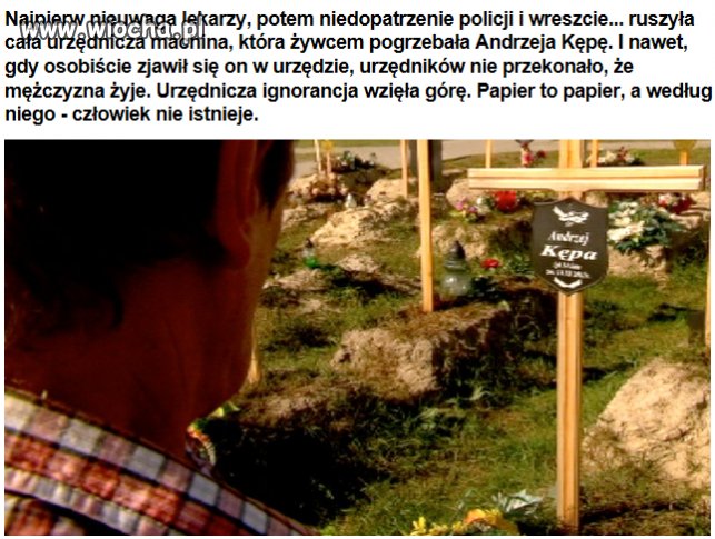 Uśmiercony na papierze