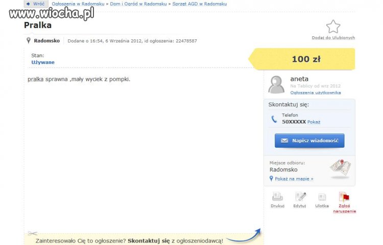 Powalające ogłoszenie 
