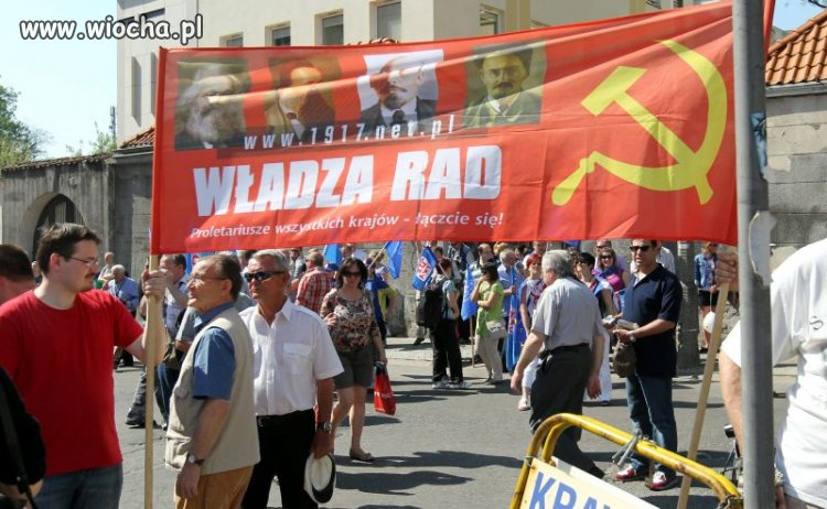 Pochód pierwszomajowy z udziałem SLD