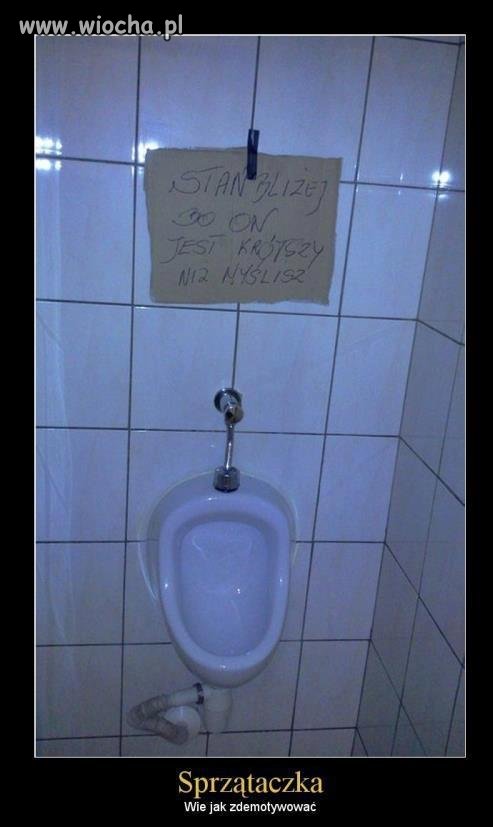 Sprzątaczka wie jak zdemotywować