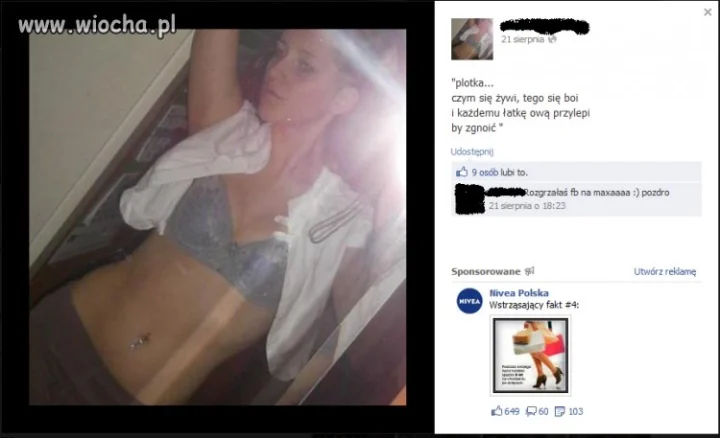 Rozgrzała fejsa na maxa...