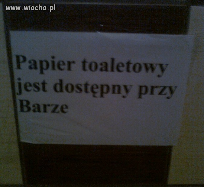 W Polsce nawet z WC kradną papier toaletowy 