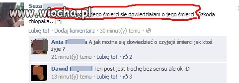 Mam się zacząć śmiać czy płakać?