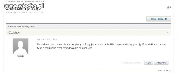 Radość z nowej pracy