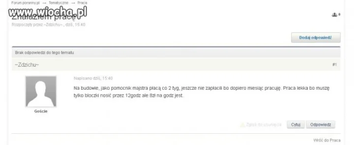 Radość z nowej pracy
