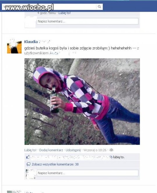 Szpan gimbusów na leśne śmieci...