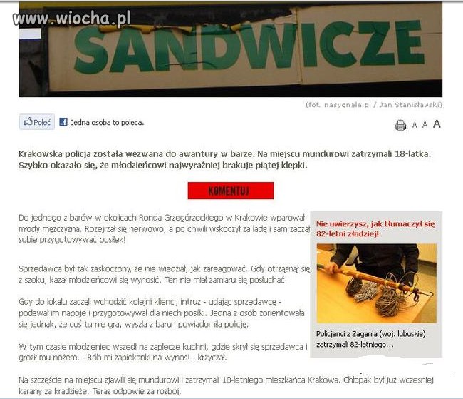 Awantura w barze...Trzeba mieć coś nie tak z głową