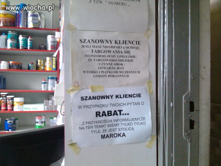 O targowaniu i rabacie