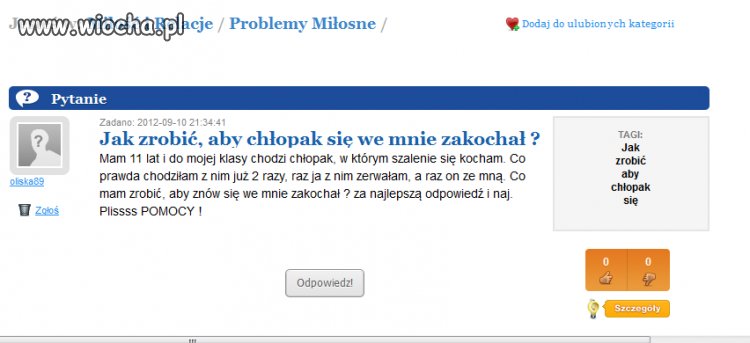 Że dzieci 11 letnie są w związkach?! 