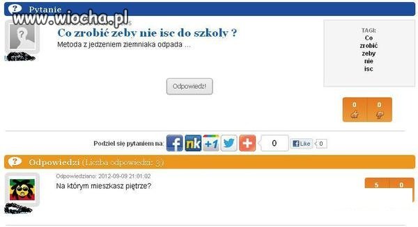 Jak by tu nie pójść do szkoły?