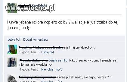 Wulgarystyczny post dwunastolatka