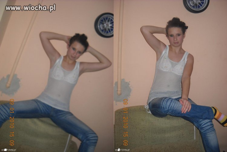 Znakomite tło, doświadczona modelka