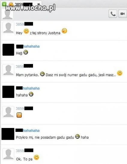 Prośba o nr GG