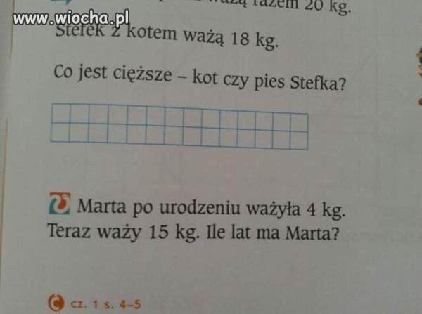 Zadania z matematyki