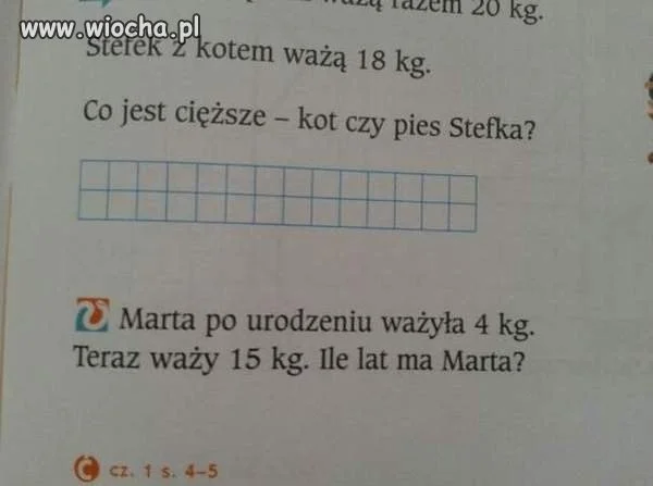 Zadania z matematyki