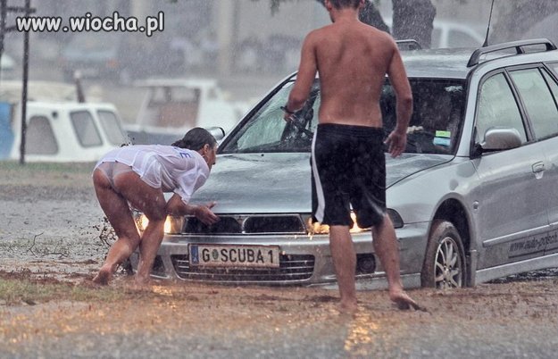 Ruszaj się kobieto bo nas zaleje...