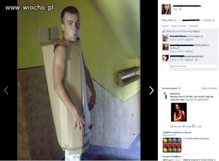 Karton na klatce