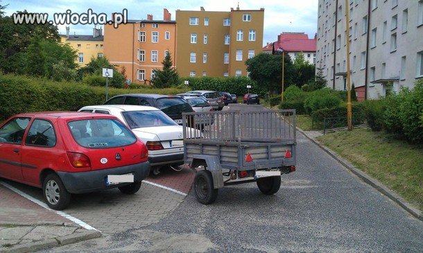 Bo przyczepka się nie zmieściła...