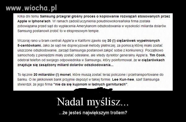 Odszkodowanie Samsunga